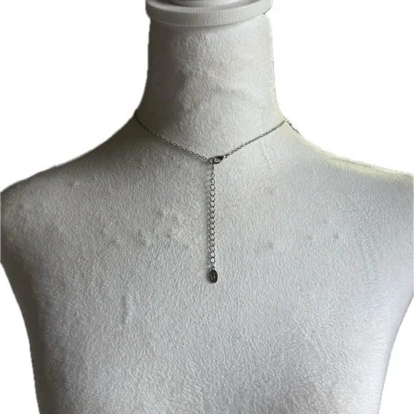 🎃 Cookie Lee Pumpkin and Silver Tone 🍬Trick or Treat Necklace - Picture 5 of 10